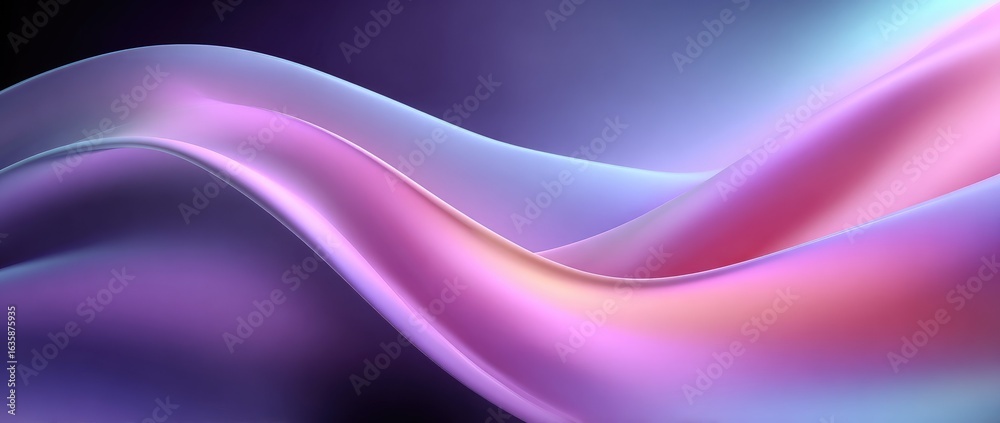 Fototapeta premium Abstract flowing pastel waves