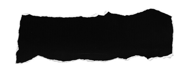 black torn or ripped paper isolated on transparent png background,realistic torn paper edges,ripped paper frame mockup