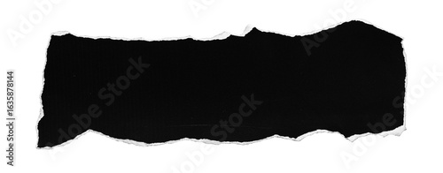 Wallpaper Mural black torn or ripped paper isolated on transparent png background,realistic torn paper edges,ripped paper frame mockup Torontodigital.ca