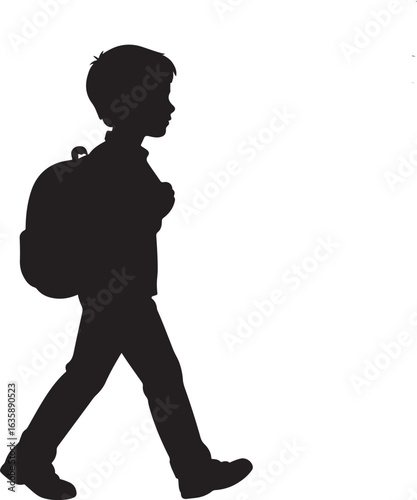 A silhouette of caravan driving through desert, wanderlust theme, black vector