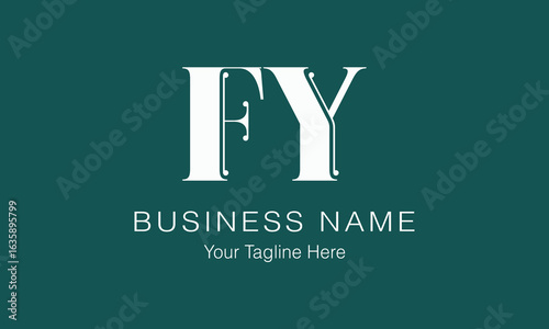 FY F fy initial logo | initial based abstract modern minimal creative logo, vector template image. luxury logotype logo, real estate homie logo. typography logo. initials logo