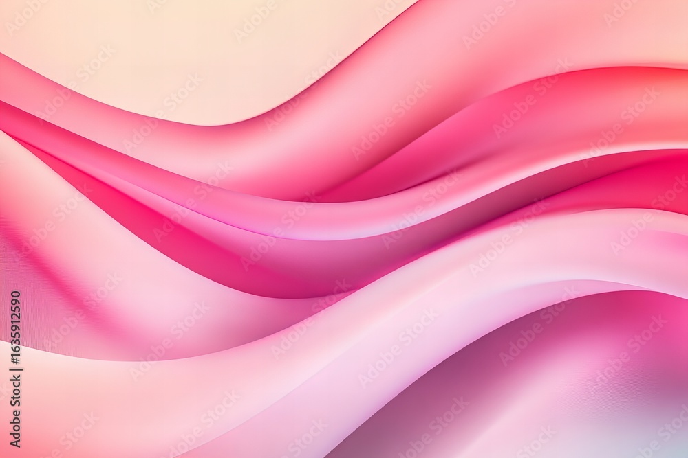 Obraz premium Soft Pink Abstract Flowing Waves Background