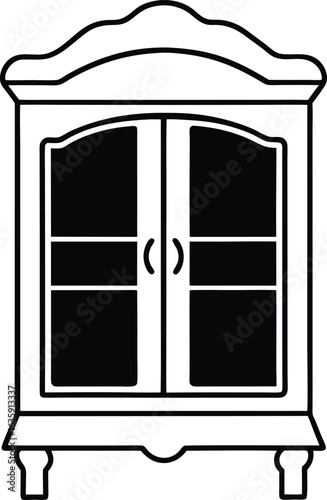 wooden window with wooden shutters