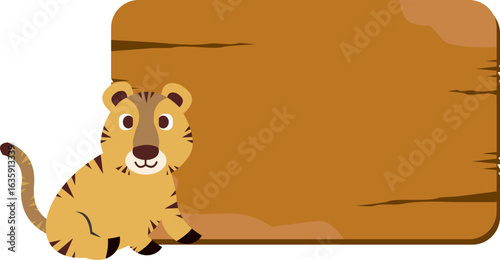 Wooden Board With Animal