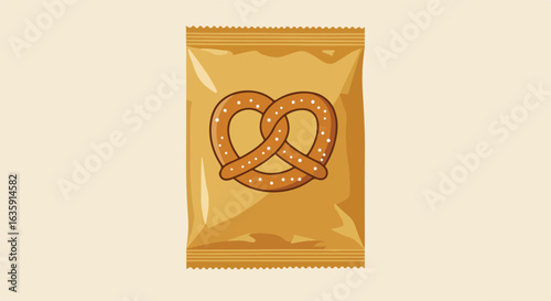 Pretzel bag illustration