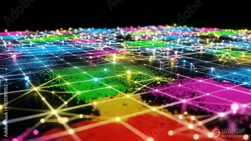 Vibrant Network: A Colorful Visualization of Global Connectivity