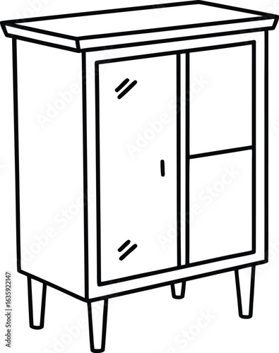 furniture set isolated on white