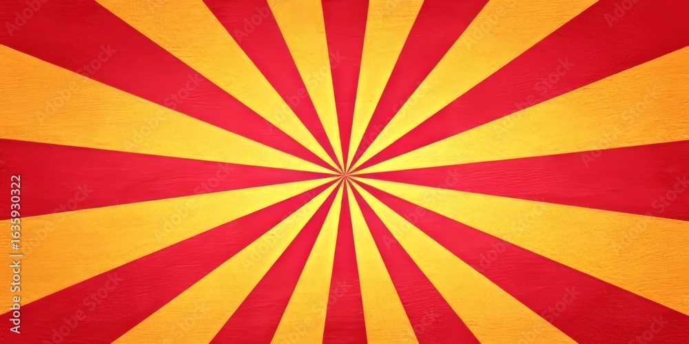 Obraz premium Vibrant Retro Color Sunburst Background with Radial Beams for High Impact Graphic Designs and Art