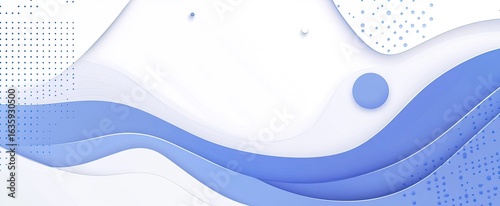 Blue and white background with geometric shapes for business presentation