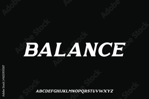 Display alphabet font vector design suitable for headline, poster, logo, magazine and many more