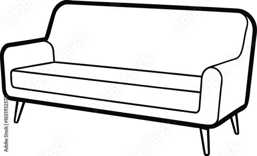 sofa isolated on white background