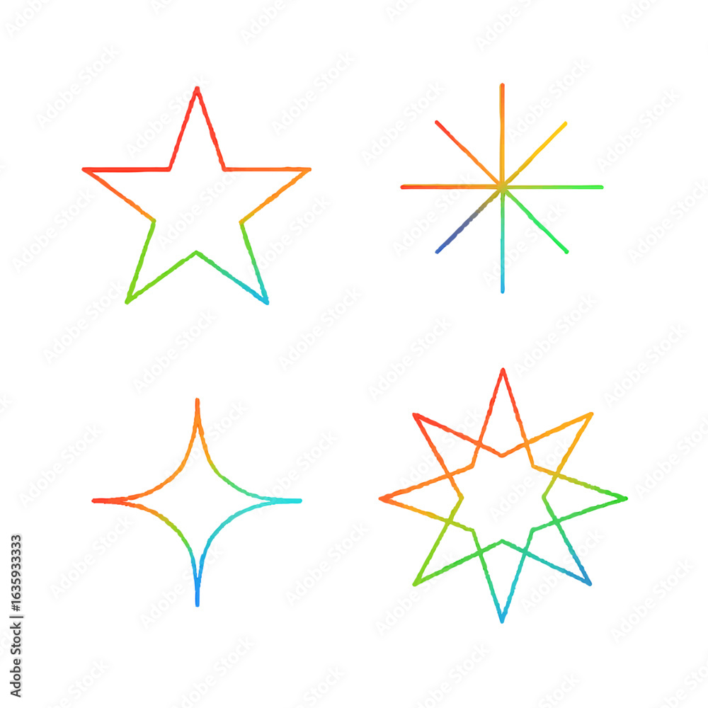 Obraz premium Abstract star vector illustration, a shiny symbol and decorative design element perfect for Christmas art or a web icon set