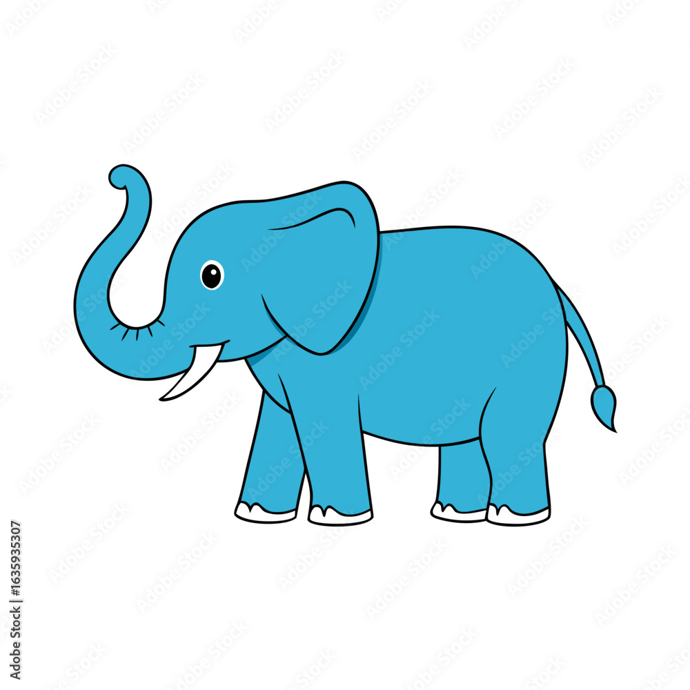 Fototapeta premium elephant vector illustration