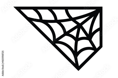 cobweb corner vector icon