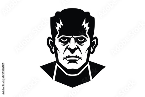 frankenstein head vector icon