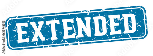 extended rectangular sign. extended stamp