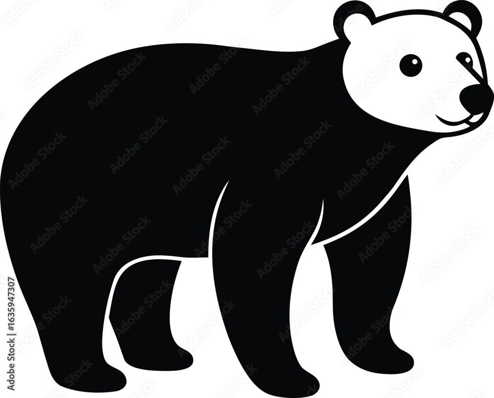 Fototapeta premium vector illustration of a bear