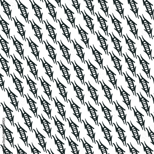 Some of the drawn objects resemble insects with antennae.