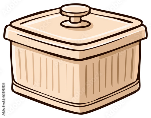 Square Ceramic Casserole Dish with Lid Ideal for Baking Soufflés and Oven Cooking