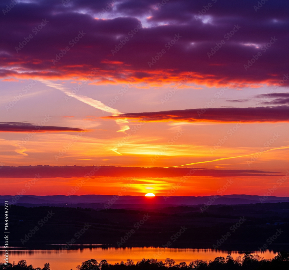 Fototapeta premium Amazing Sunset View