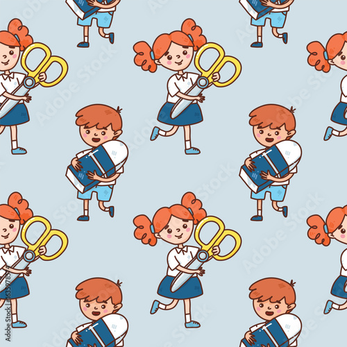 vector seamless pattern with pupils