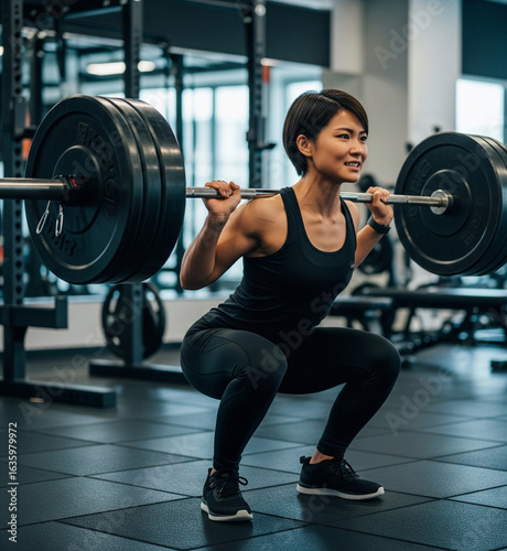 woman lifting weights