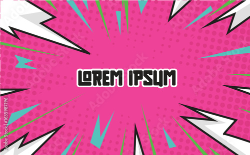 Comic background pop art vector