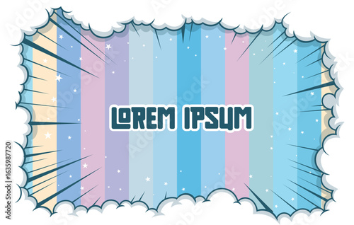 Comic background pop art vector