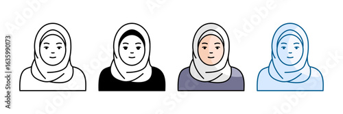 Sharifah Icon Set Multiple Style Collection