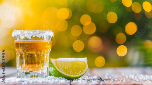 Wallpaper Mural Tequila shot with lime and sea salt Torontodigital.ca