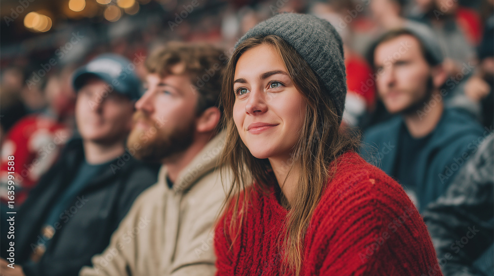 Obraz premium fans watch their team play, hobby, leisure