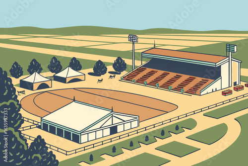 Colorado’s State Fairgrounds in Pueblo host agricultural shows, concerts, and rodeo championships.