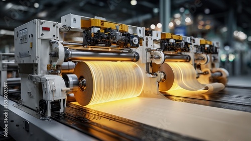 Production process of polyethylene terephthalate laminated paperboard film for packaging