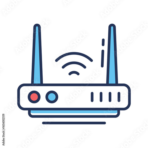 Grab this outline icon of a compact internet modem