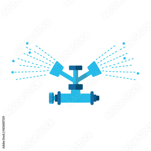 title Blue Watering Can Icon keywords watering can blue icon water sprinkler metal dotted