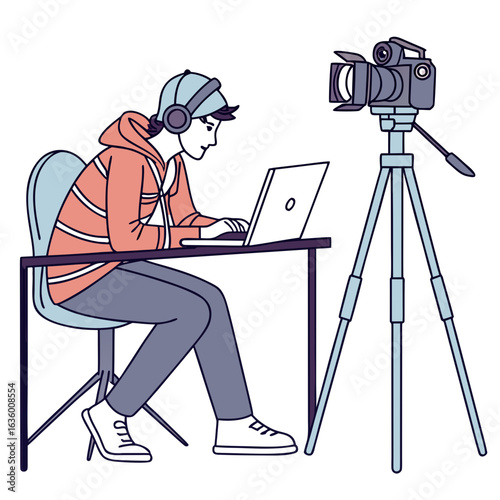 photographer with camera