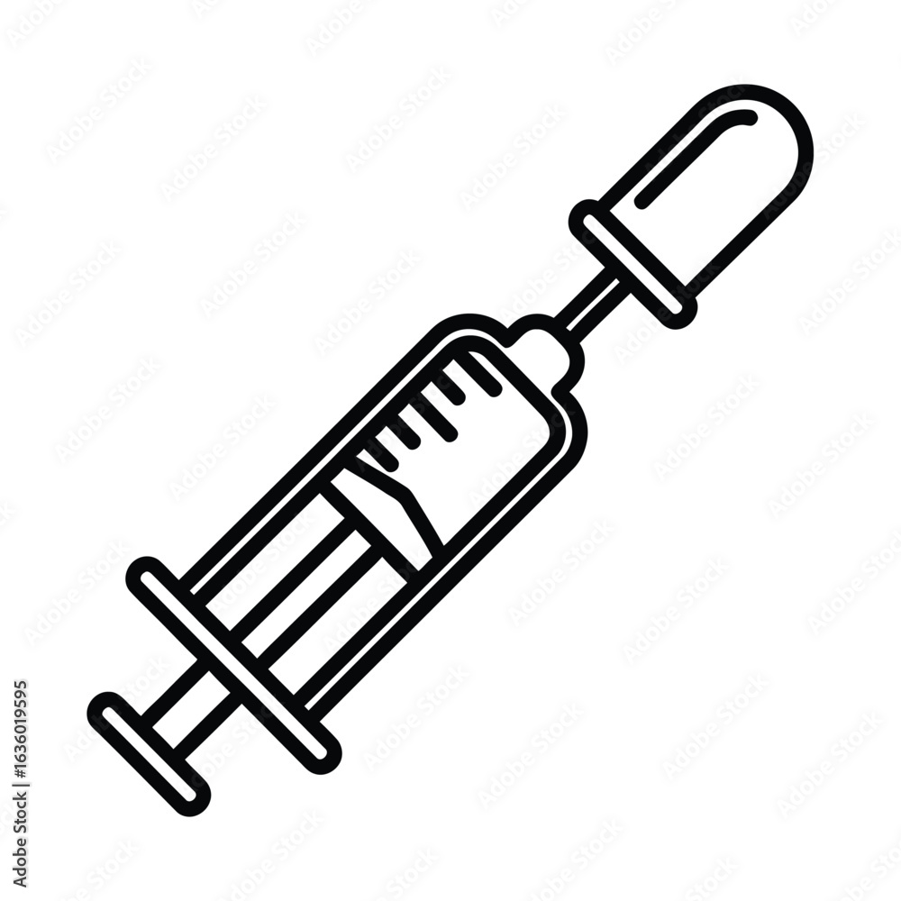 Syringe with needle for injection isolated on white background, a vital tool in medicine and healthcare for vaccination, treatment, and prevention Syringe with needle for injection isolated on white background, a vital tool in medicine and healthcare for vaccination, treatment, and prevention