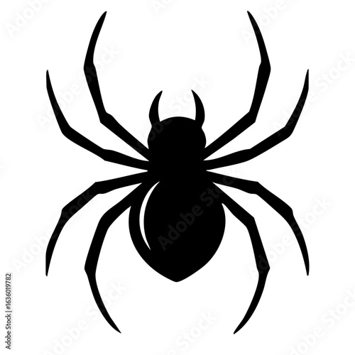 schwarze Spinne Icon