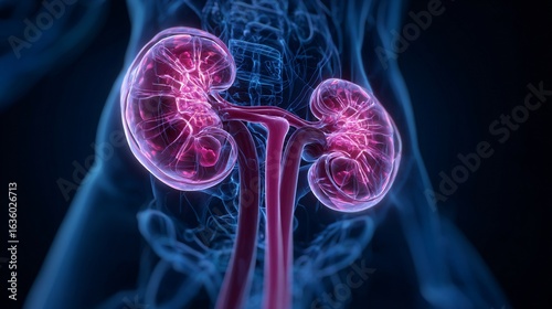 Enlarged Prostate Gland Illustration for Medical Education and Awareness