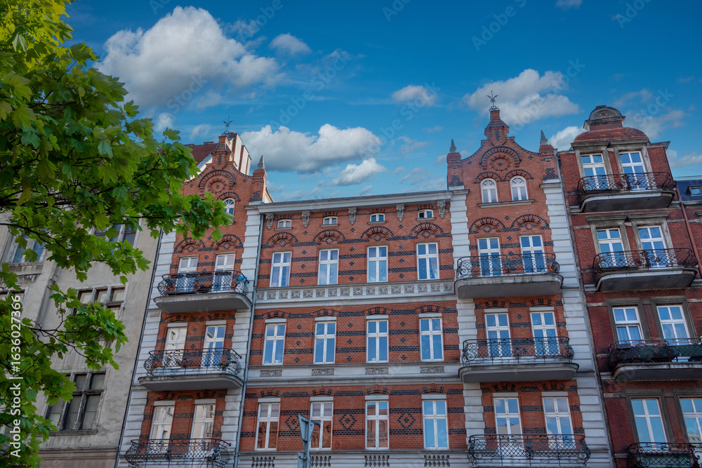 Fototapeta premium ancient architecture in center Katowice city, Poland