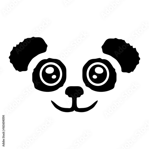 Panda Bear Cute Asian Animal Black White Pattern