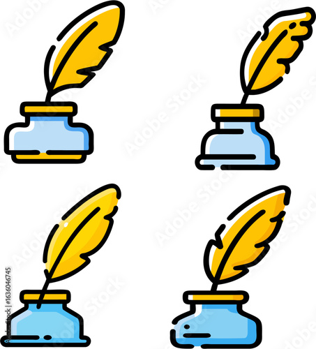 Feather quill icon