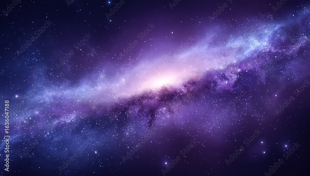 Obraz premium Vibrant Purple And Blue Nebula In Outer Space