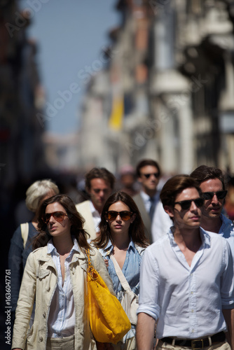 capture essence of italian lifestyle and fashion amid urban landscape of bustling city