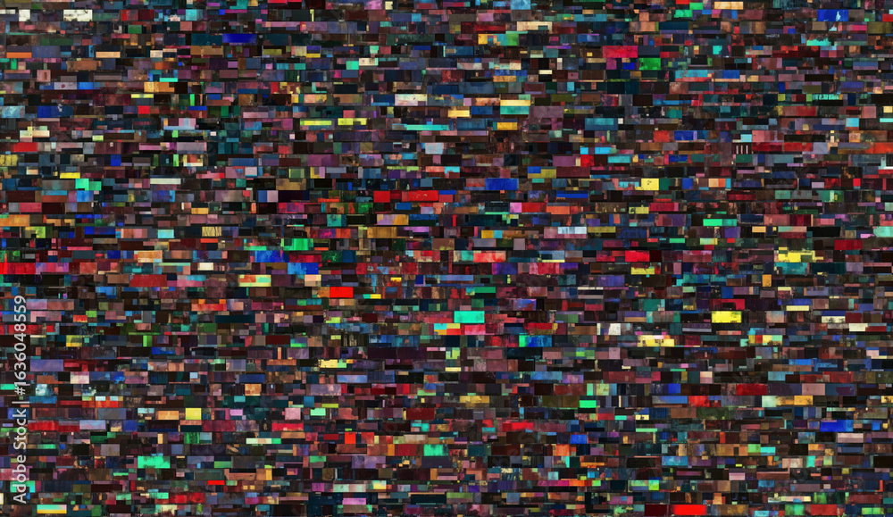 Fototapeta premium Colorful Geometric Rectangles Pattern for Abstract Digital Backgrounds