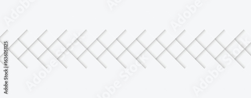 Abstract Geometric Pattern of Interlocking Squares in Light Gray