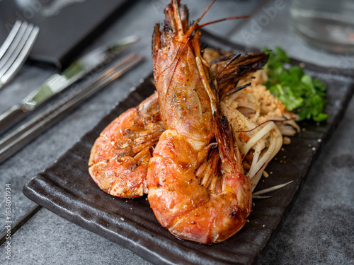 Wallpaper Mural Grilled prawn served as a starter  Torontodigital.ca