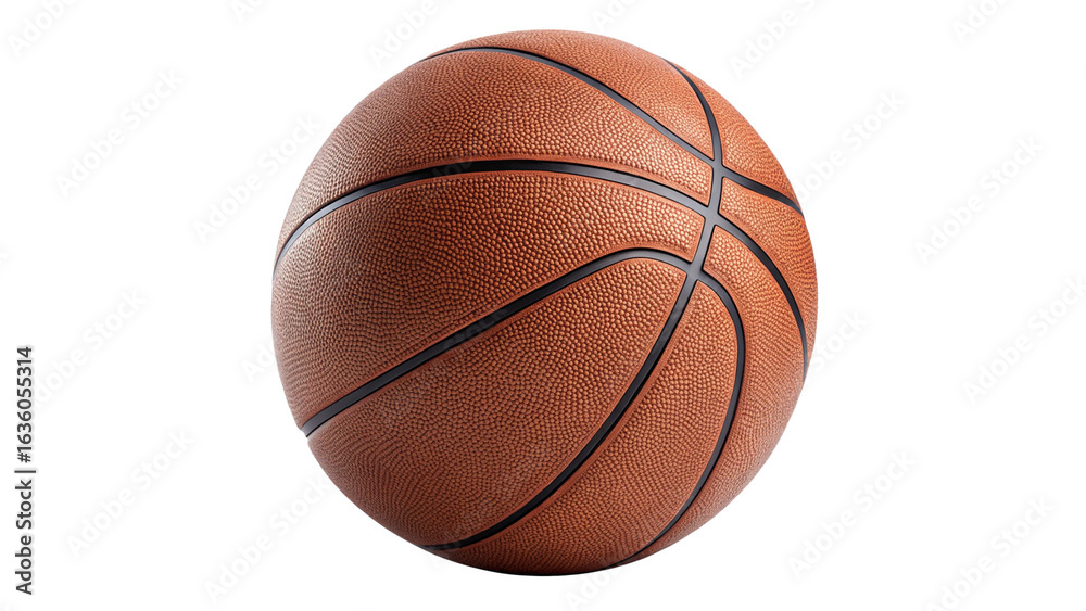 Fototapeta premium Basketball isolated on transparent background