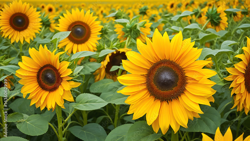 Obraz premium sunflowers in the garden