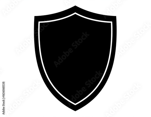 Free Download Simple black shield graphic - GFXLoad